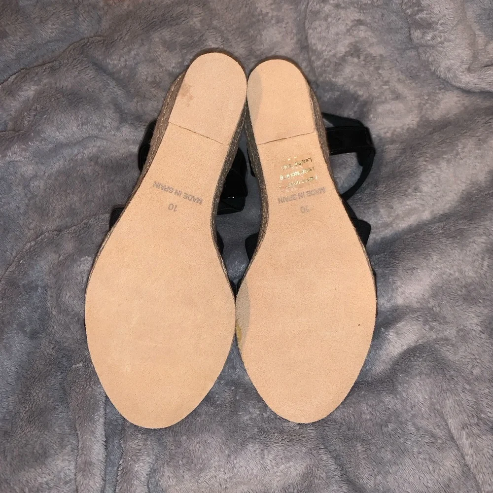 Sesto Meucci Espadrille Wedge Sandals with Elastic Straps NEW
